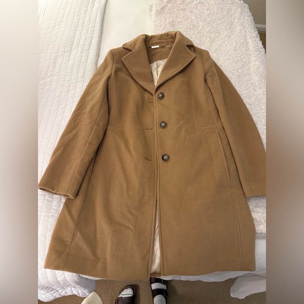 Calvin Klein Camel Wool Jacket